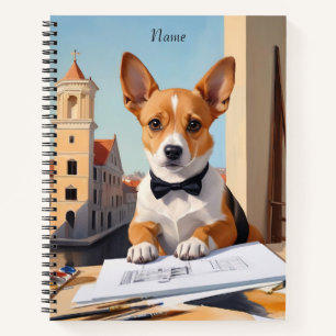 Carnet Amoureux des chiens de Charming Corgi Architect