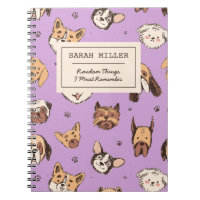 Amoureux des chiens Motif de croquis Doodle Chien 