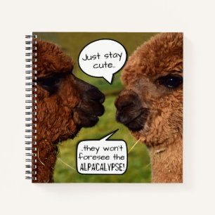 Carnet Amusant Alpaca Alpacalypse schéma