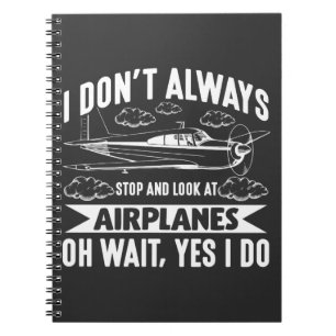 Carnet Amusant avion d'aviation Avion Lover Plane