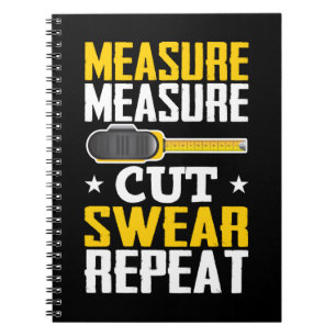 Carnet Amusant charpentier de bois de travail plaisanteri