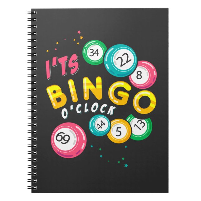 Carnet Amusant Joueur de Bingo Humour (Devant)