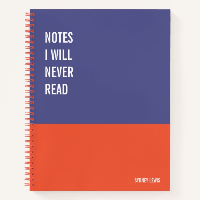Carnet amusant, Journal de la tablette d'écriture  (Devant)