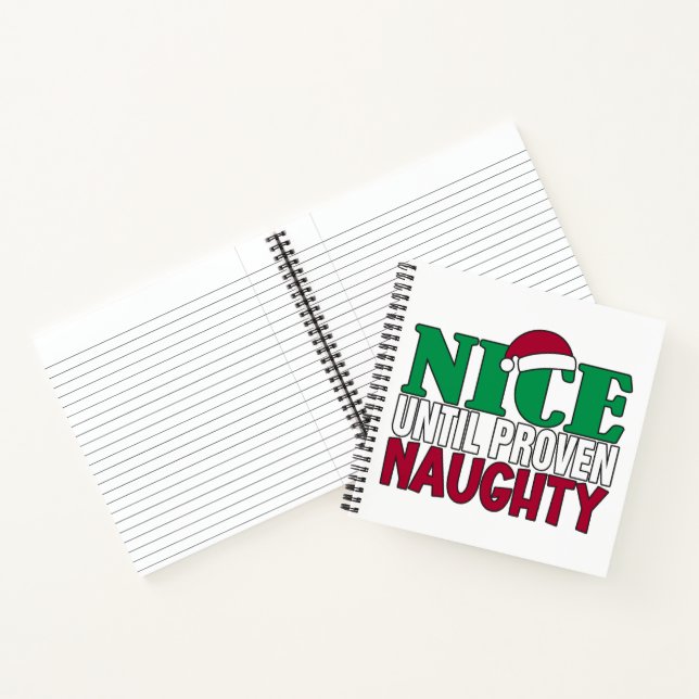 Carnet Amusant Nice Jusqu'À La Plaisanterie De Noël Naugh (Intérieur)
