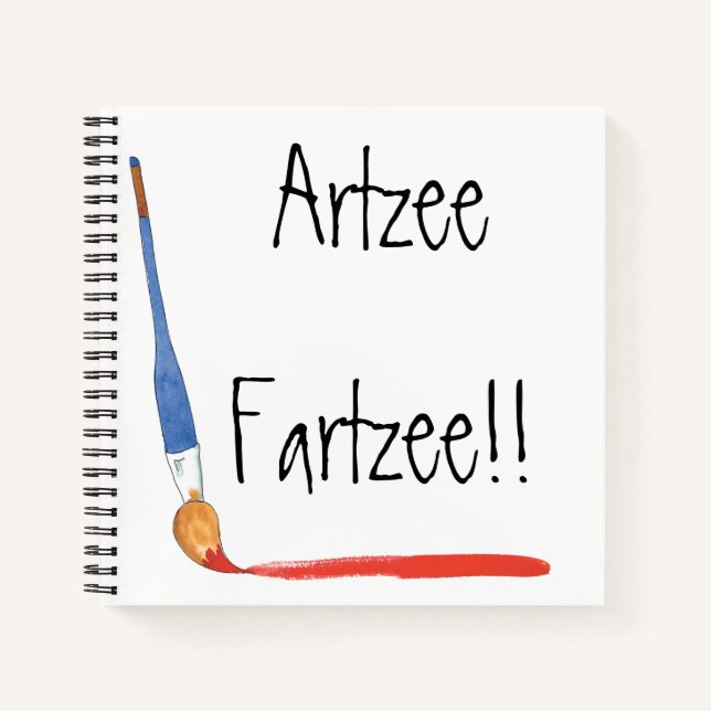 Carnet Amusant Super mignon Artzee Fartzee Spirale croqui (Devant)