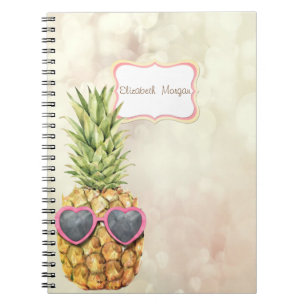 Carnet Ananas cool, Bokeh