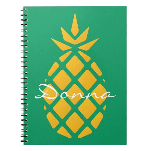 Carnet Ananas mignon moderne (Devant)