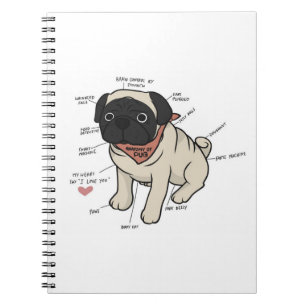 Carnet Anatomie Du Chien Carlin Graphique