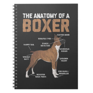 Carnet Anatomie d'un chien de boxe animal animal animal a