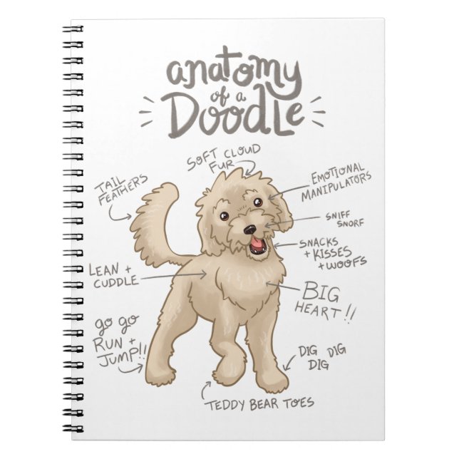 Carnet Anatomie d'un chien de chien (Devant)