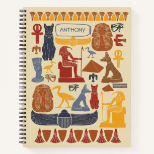 Carnet Ancienne Egypte Collage de graphismes égyptiens