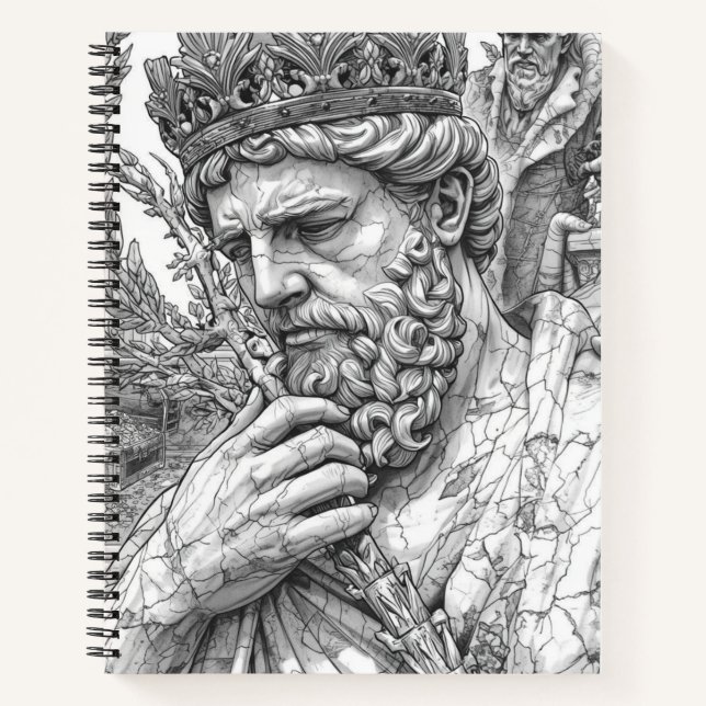 Carnet Ancient King Midas Marble Statue - Greek Mythology (Devant)