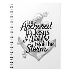 Carnet Ancré En Jésus Écriture Chrétien Côtier
