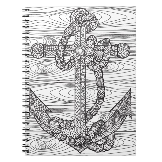 Carnet Ancre et corde de style (Devant)