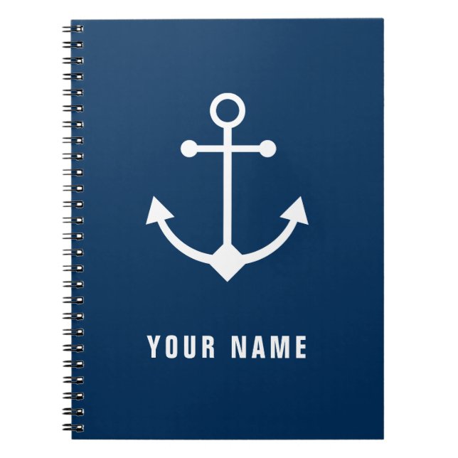Carnet Ancre personnalisée (Devant)