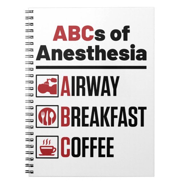 Carnet Anesthésiologiste Anesthésiologie Docteur Nurse Fu (Devant)