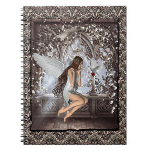 Carnet Angel gothique et sa colombe