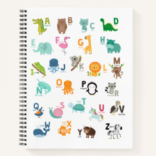 Carnet Animal Doodle Alphabet