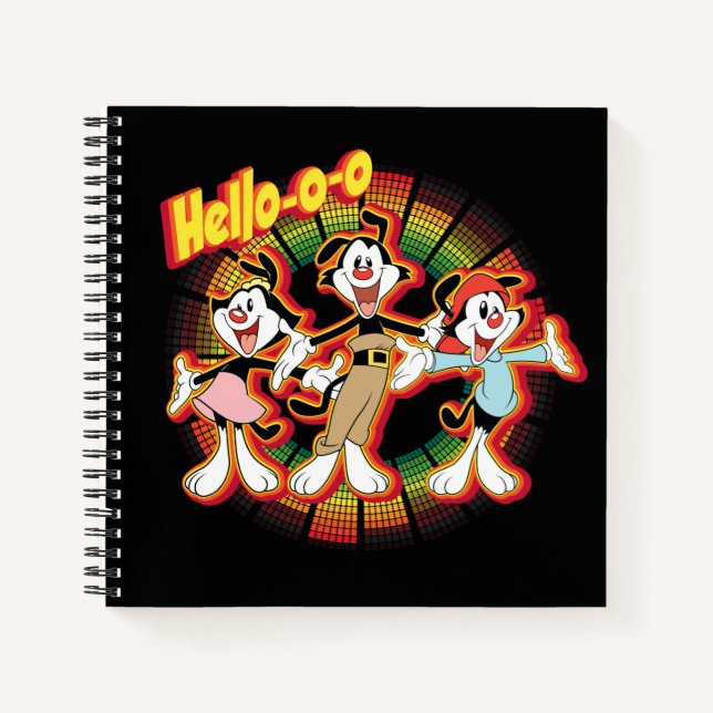 Carnet Animaniacs | Hello-o Retro Equalizer Graphic (Devant)