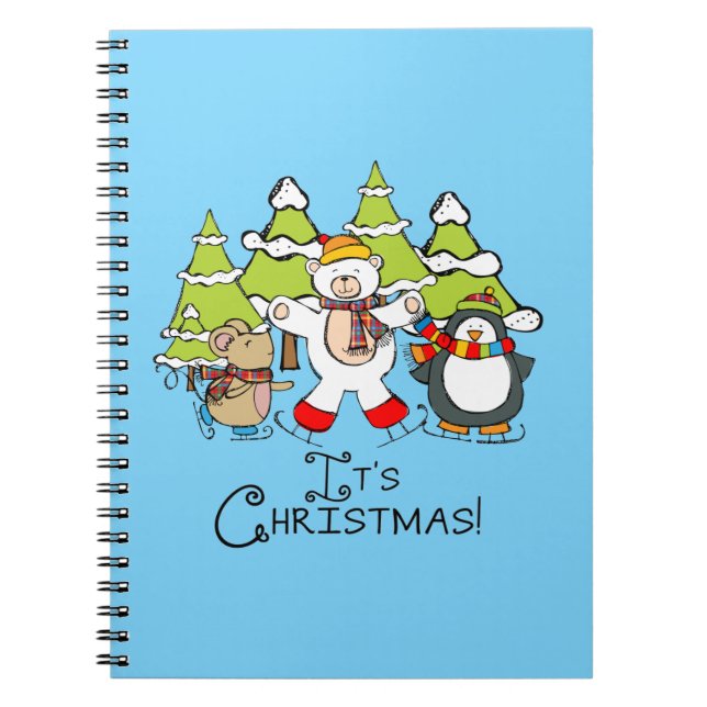 Carnet Animaux C'est Noël (Devant)