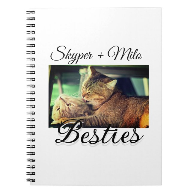 Carnet Animaux de compagnie amis besties ajouter nom anim (Devant)