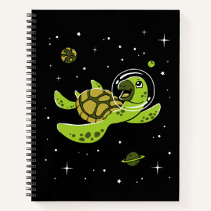 Carnet Animaux de tortues dans l'espace