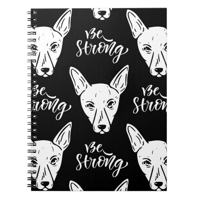Carnet Animaux motifs Chiens forts Adieu (Devant)