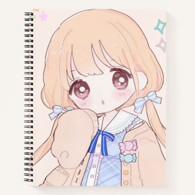 Carnet Anime Cute Girl (Devant)