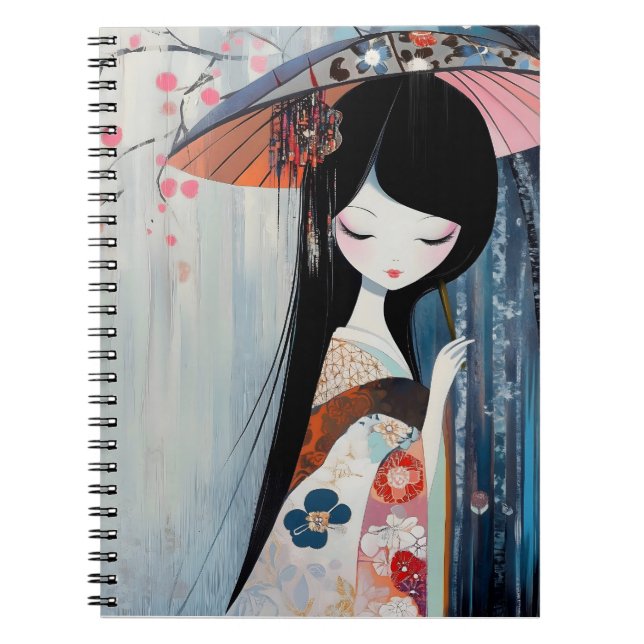 Carnet Anime douce fille (Devant)