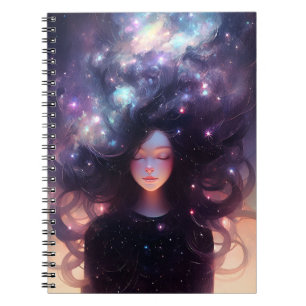 Carnet Anime Girl Fabriquée En Étoiles