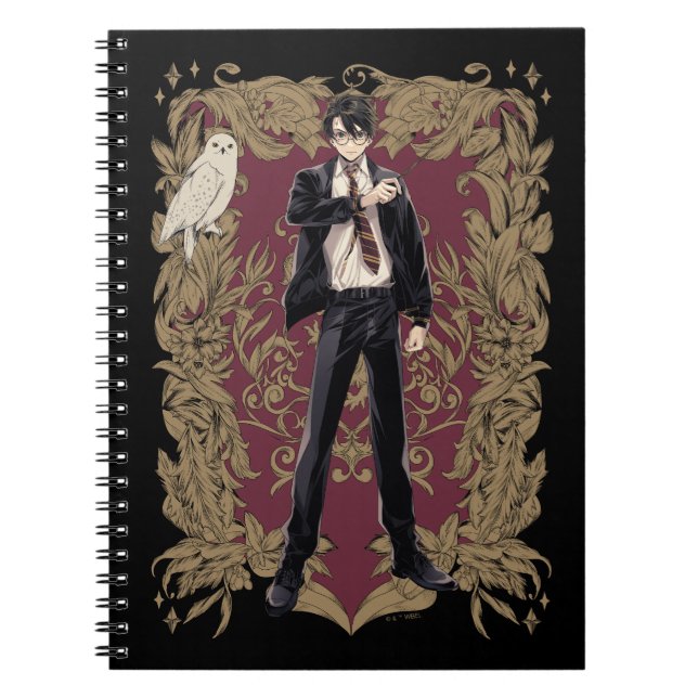 Carnet Anime HARRY POTTER™ Cadre Orné (Devant)