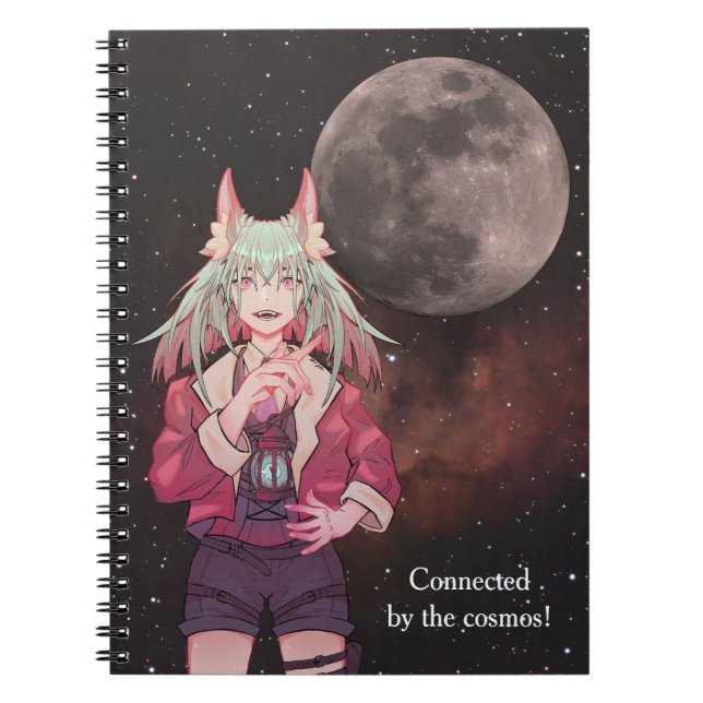 Carnet Anime, pleine lune, Nébuleuse  (Devant)