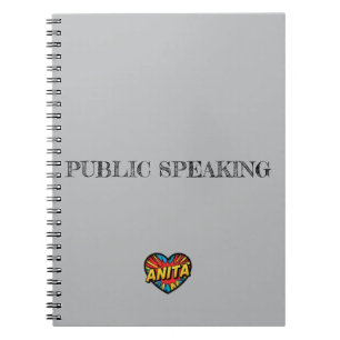 Carnet Anita Heart Gris