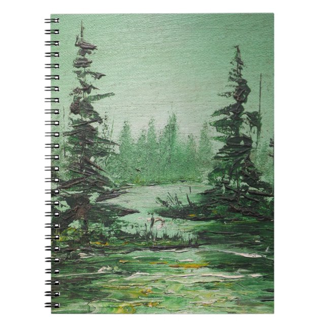 Carnet Ann Hayes Peinture Forêt Verte (Devant)