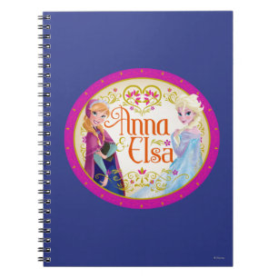 Carnet Anna et Elsa Cadre floral