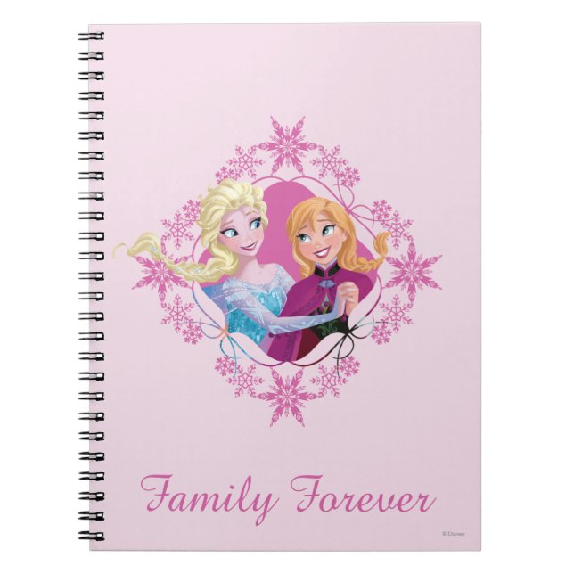 Carnet Anna et Elsa | Famille pour toujours (Devant)
