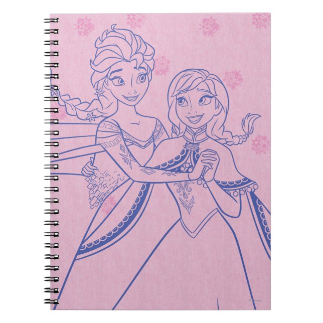 Carnet Anna et Elsa | J'aime ma soeur (Devant)