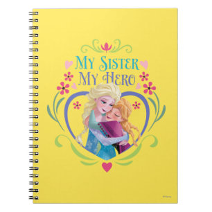 Carnet Anna et Elsa Ma soeur mon héros