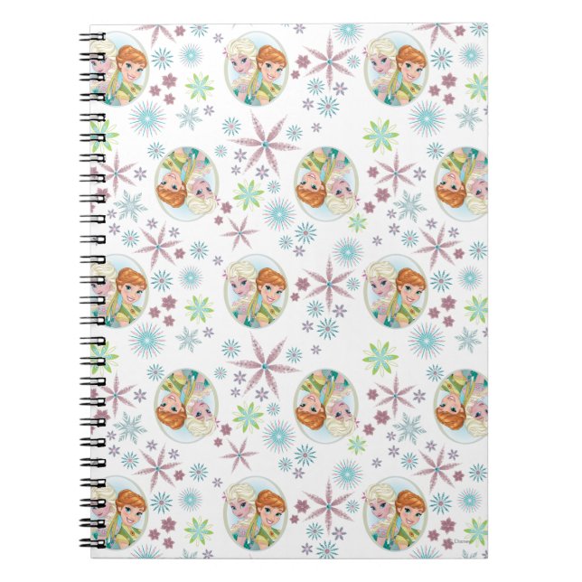 Carnet Anna et Elsa Motif (Devant)