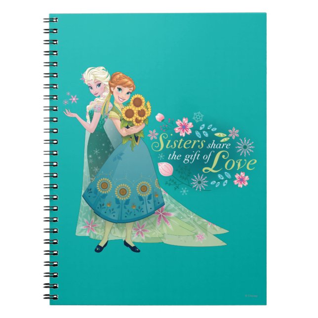 Carnet Anna et Elsa | Soeur Amour (Devant)