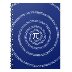 Carnet Anneaux en spirale pour pi sur le bleu marine