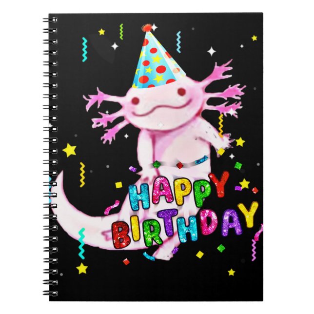 Carnet Anniversaire Axolotl (Devant)