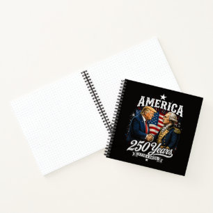 Carnet Anniversaire de l'Amérique 250e Trump Washington