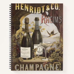 Carnet Annonce Vintage Pour Henriot & Co. Rheims Champagn