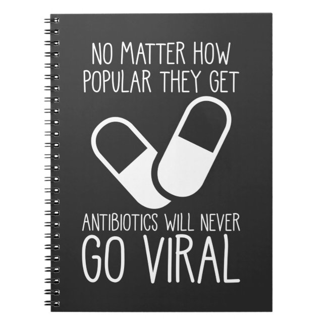 Carnet Antibiotiques Chercheur en sciences virales Pharma (Devant)