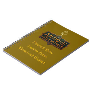 Carnet Antique Aventures Typographie Art - Elega intempor