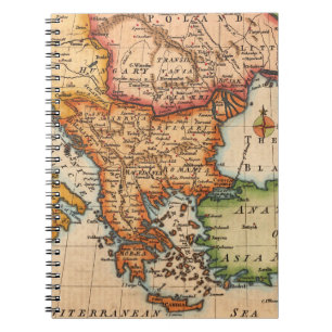 Carnet Antique vieille carte inspirée (2)