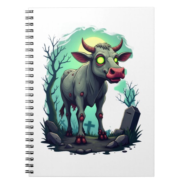 Carnet Apocalypse de vache zombie (Devant)