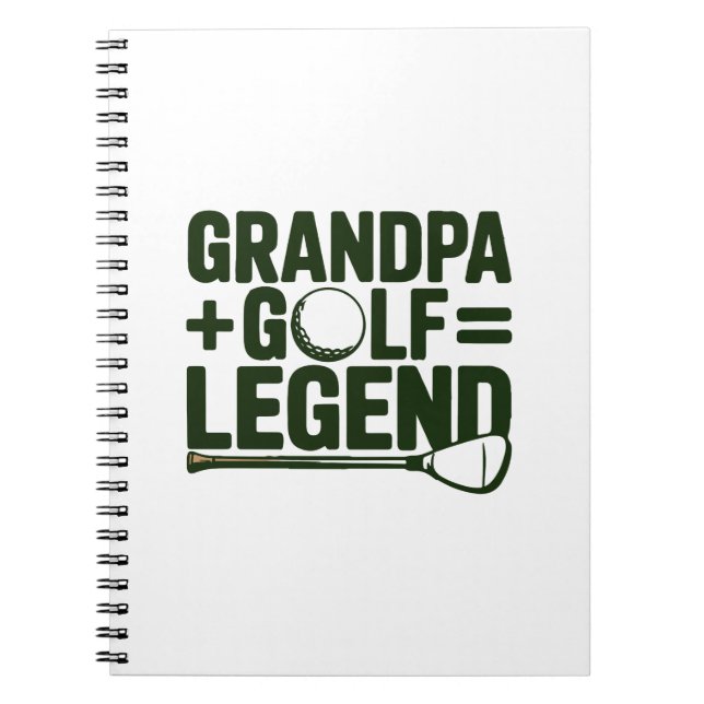 Carnet Appelle-Moi Grand-Père, Regarde-Moi Golf (Devant)