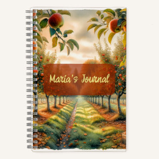 Carnet Apple Orchard personnalisé avec nom